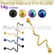 intefo5 straight barbells anodized surgical steel 316l helix