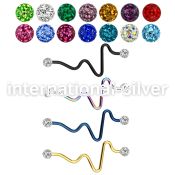 intefr5 straight barbells anodized surgical steel 316l 