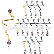 intefr5a straight barbells anodized surgical steel 316l 