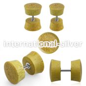 ipjaf cheaters  illusion plugs and tapers organic body jewelry ear lobe