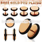 ipttr cheaters  illusion plugs and tapers anodized surgical steel 316l ear lobe