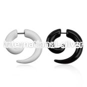 ivtco cheaters  illusion plugs and tapers acrylic body jewelry ear lobe
