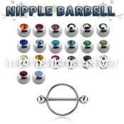 jbnpe5 straight barbells surgical steel 316l nipple