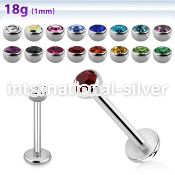 lb18hjb3 surgical steel labrets helix lower lip tragus upper lip monroe piercing