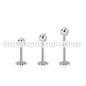 lb20b surgical steel labrets lower lip tragus upper lip monroe piercing