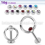 lbcsl labrets lip rings surgical steel 316l labrets chin