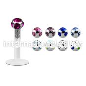 lbica labrets lip rings bioflex ptfe labrets chin