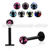 lbkca labrets lip rings anodized surgical steel 316l labrets chin