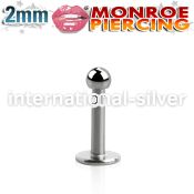 lbmnb2 labrets lip rings surgical steel 316l labrets chin