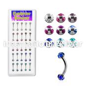 lbnec3 micro curved barbells surgical steel 316l eyebrow