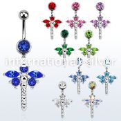 mcd008d belly rings surgical steel 316l belly button