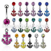 mcd391 belly rings surgical steel 316l belly button