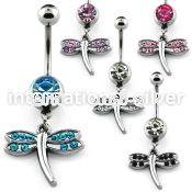 mcd392 belly rings surgical steel 316l belly button