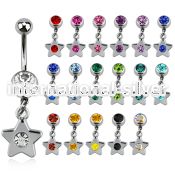 mcd398 belly rings surgical steel 316l belly button