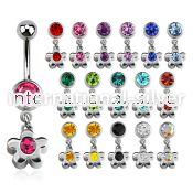 mcd399 belly rings surgical steel 316l belly button