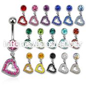 mcd402 belly rings surgical steel 316l belly button