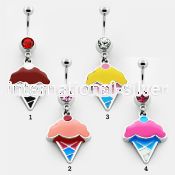 mcd412 belly rings surgical steel 316l belly button
