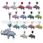 mcd457 belly rings surgical steel 316l belly button