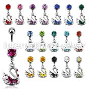 mcd472 belly rings surgical steel 316l belly button