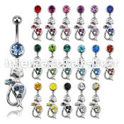 mcd475 belly rings surgical steel 316l belly button
