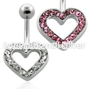 mcd499 belly rings surgical steel 316l belly button