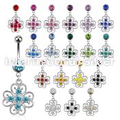 mcd500 belly rings surgical steel 316l belly button