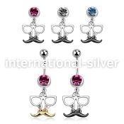 mcd507 belly rings surgical steel 316l belly button
