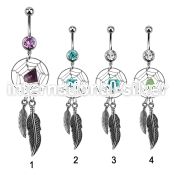 mcd525 belly rings surgical steel 316l belly button