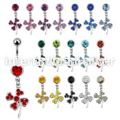 mcd541 belly rings surgical steel 316l belly button