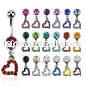 mcd542 belly rings surgical steel 316l belly button