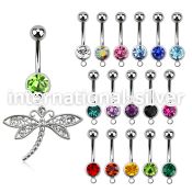 mcd566 belly rings surgical steel 316l belly button