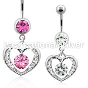 mcd571 belly rings surgical steel 316l belly button