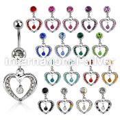 mcd571fr belly rings surgical steel 316l belly button