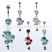 mcd587 belly rings surgical steel 316l belly button