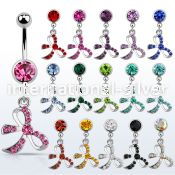mcd588 belly rings surgical steel 316l belly button