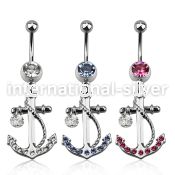 mcd589 belly rings surgical steel 316l belly button