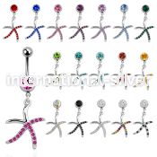 mcd643 belly rings surgical steel 316l belly button