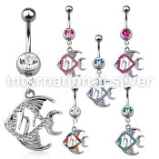 mcd647 belly rings surgical steel 316l belly button