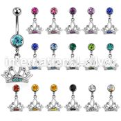 mcd649 belly rings surgical steel 316l belly button