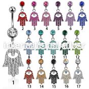 mcd668 belly rings surgical steel 316l belly button