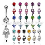 mcd668s belly rings surgical steel 316l belly button