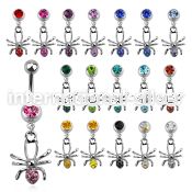 mcd673 belly rings surgical steel 316l belly button