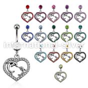 mcd689 belly rings surgical steel 316l belly button