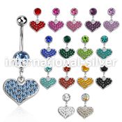 mcd705 belly rings surgical steel 316l belly button
