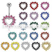 mcd708 stainless steel belly bananas belly piercing