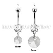 mcd717 belly rings surgical steel 316l belly button