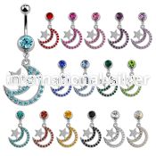 mcd723 belly rings surgical steel 316l belly button