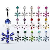 mcd725 belly rings surgical steel 316l belly button
