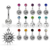 mcd726 belly rings surgical steel 316l belly button