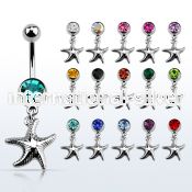 mcd727 belly rings surgical steel 316l belly button